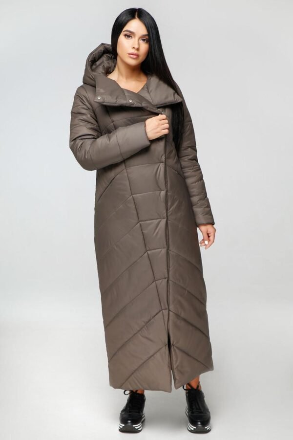 Зимове жіноче пальто максі