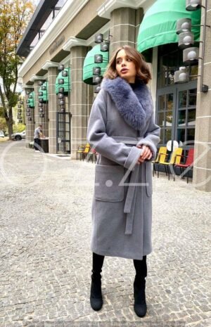 Шикарнежіноче тепле довге зимове пальто 42