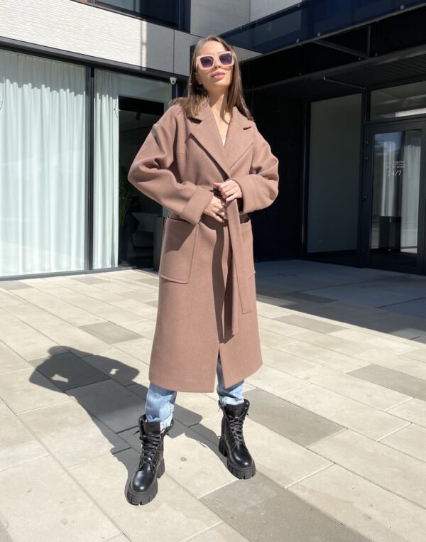 Зимове жіноче довге якісне пальто преміум якості