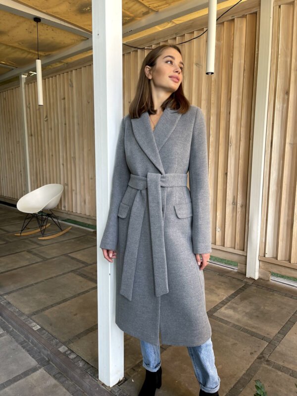 Демісезонне жіноче класичне пальто кашемірове 46
