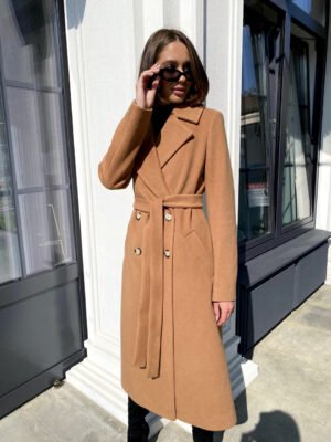 Брендове жіноче класичне пальто демісезонне