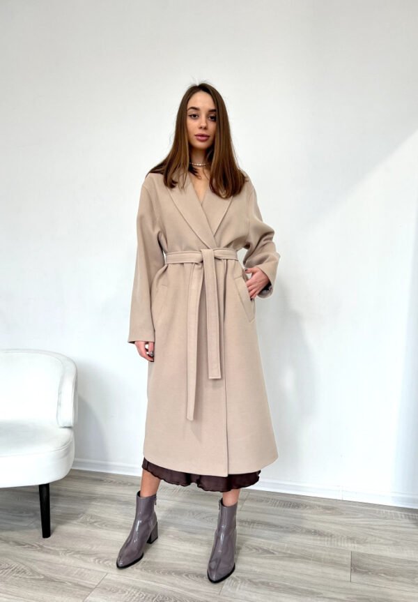 Жіноче кашемировое пальто оверсайз з італійського кашеміру 40-52