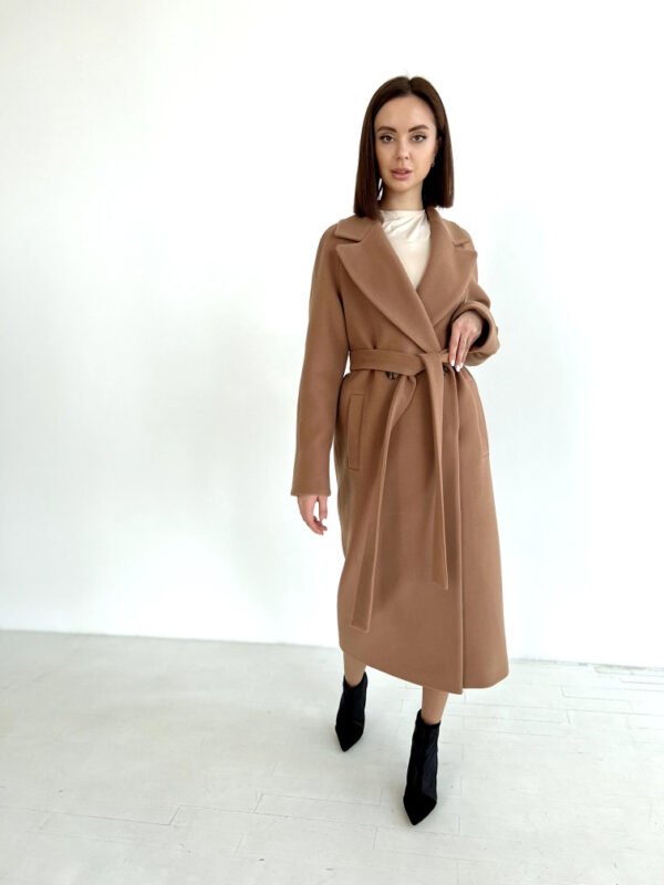Затишне жіноче пальто з італійського кашеміру 40,42,44,46,48,50,52 довге пальто кашемір