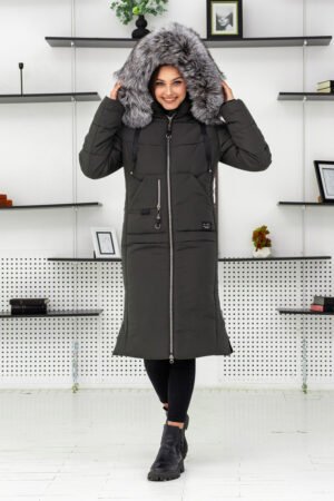 Нова колекція жіноче зимове пальто чорнобурка FINLAND. 48