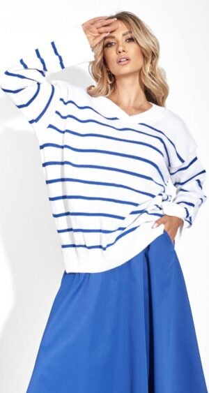 Светр у смужку з мисом (48-52)