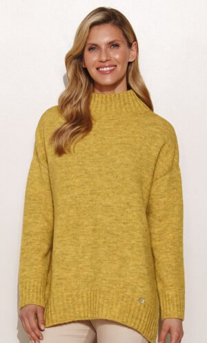 Жіночий светр лимонного кольору. Модель Detroit Zaps. Колекція осінь-зима 2024-2025