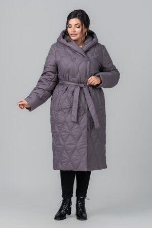 Жіноче якісне тепле стьобане пальто з плащової тканини на тінсулейті, осінь-зима, єврозима