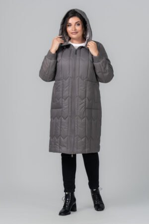 Двостороннє якісне жіноче демісезонне тепле пальто на тінсулейті, єврозима до -5 градусів 50