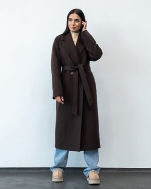 Утеплене розкішне жіноче довге кашемірове пальто вільного силуету, оверсайз, єврозима, осінь
