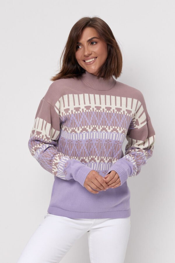 Жіночий теплий стильний светр 48/54